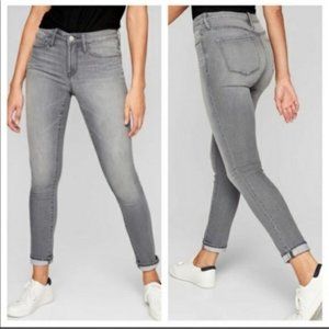 Athleta Sculptek High Rise Skinny Denim Gray 12